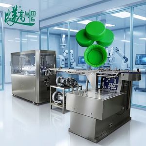 Bottle Cap Defect Detector for Stain Scratch Flash Material Shortage Automatic Cap Feeding CCD Visual Inspection Machine with Rejection System