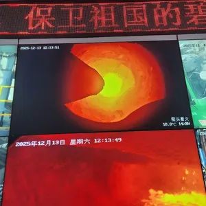 Cement Plant Rotating Kiln Head Flame Process Control Network Camera System