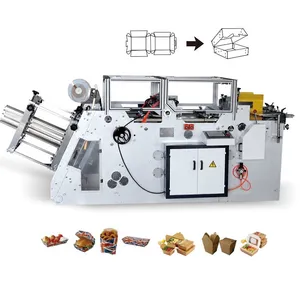 Carton Erecting Machine Hamburger Box Paper Box Making Machine