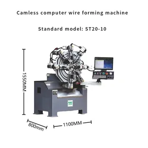 2.0mm Simple Double Hook Spring Good Stability Spring Forming Machine