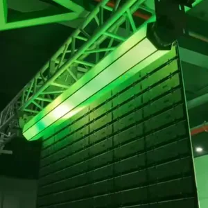 LED Rolling Gate Display Screen P3.91 Screen High Refresh Rate Folding Lifting System