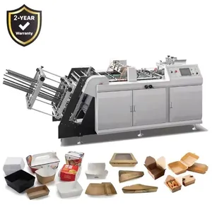 Fast Paper Lunch Food Box Making Machine Carton Box Package Making Machine Cartoon Pizza Package Small Paper Box Making Machines