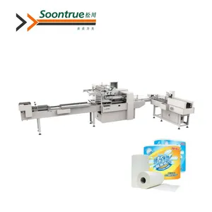 High Efficiency Automatic Kitchen Paper Roll Tissue Packing Machine with Packing System Toilet Paper Roll Making Machine