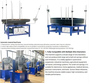 Factory Customization 6-Axis Auto Spring Coil Machine CNC Spring Coiling Machine Manufacturer