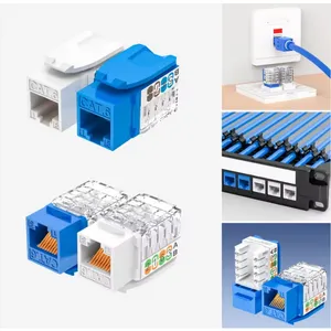 ODM Cat5e CAT6 UTP Modular Network RJ45 Plug Network Module Keystone Jack