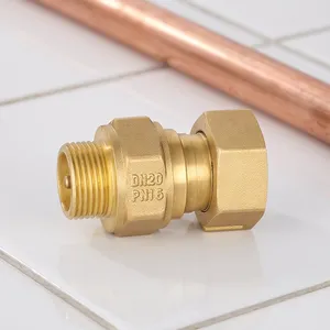 Brass One-Way Check Valve for Water Meter Prevents Meter Reverse Rotation