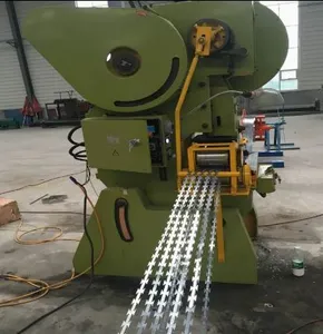 Automatic Razor Blade Wire Fence Making Punching Machine Security Razor Wire Fence Machine Production Line