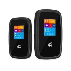 Compact Mifi4g High-Speed Router with LCD Display and SIM Card Slot
