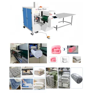 Advanced Quilt Duvet Comforter Rolling Packing Machine System