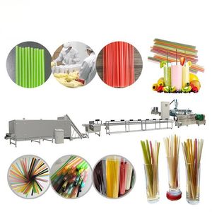 Edible Rice Flour Drinking Straw Making Machine Biodegradable Rice Straw Production Line