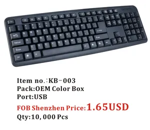 Computer Keyboard, Cheap Price Model, USB Port