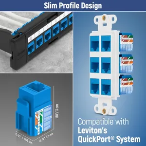 Cat5e RJ45 Female Ethernet Network Wall Plate Module Keystone Jack