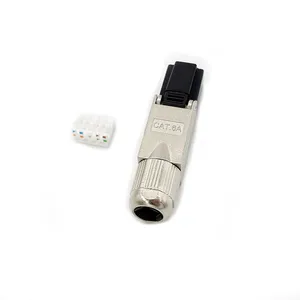 FTP CAT6A Shielded 8P8C Tool-Less RJ45 Modular Connector Module