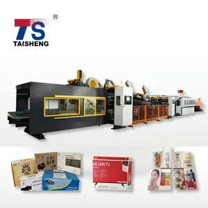 Large Board Processing Folder Gluer Box Making Machine