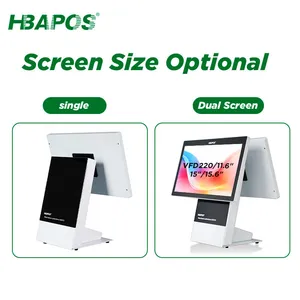 15-Inch All-in-One POS System with Windows 7 for Cashier Computer Operations