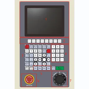 8-Inch LCD Display Ethercat 2-6 Axis Spring Coiling Machine System Spring Making CNC Controller for Spring Machine