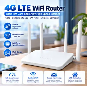 4G SIM Router 4G LTE Wireless Broadband WiFi Router