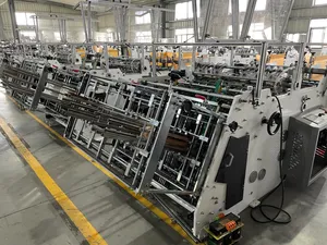 Simple to Operate Openwork Burger Packaging Box Making Machine