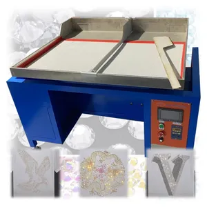 Automatic Rhinestone Shaking Machine Double Template Rhinestone Hotfix Shaking Machine Ultrasonic Rhinestone Setting Machine