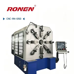 Servo Motor Drive Multiple Roll Forming Axes CNC Spring Making Machine