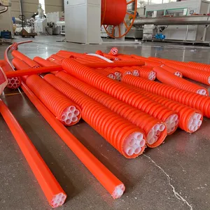 Automatic HDPE Cod Bundle Duct Silicon Core Pipe Extrusion Production Line Fiber Optic Cable Protection Tube Making Machine