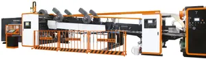 Corrugated Cardboard Box Machine Folder Gluer Counting Stacking Line