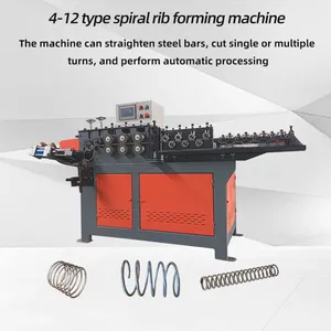 Spring Rib Forming Machine for Photovoltaic Power Generation CNC Spiral Rib Bending Machine 4-12mm Spring Machine