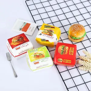 Automatic Hamburger Paper Box Forming Machine, Carton Box Making Machine
