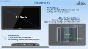 Kds215 Edobbo 21.5 Inch Touchscreen Kds Windows/Android POS PC Wall-Mountable Kitchen Display System Kitchen Display System