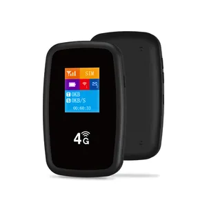 Compact Mifi4g High-Speed Router with LCD Display and SIM Card Slot