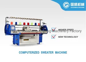 Fully Automatic Woolen Sweater Machine Knitting Price Double System