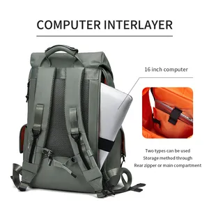 Premium Independent Computer Compartment Drawstring Odour Resistant Men's Large-Capacity Backpack