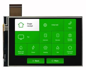 480X800 4 Inch 480X800 Rtp Touch TFT LCD Module Display