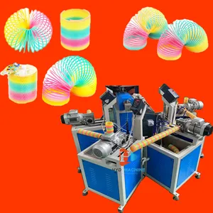 Plastic Spring Making Machine Rainbow Coil Spring Toy Making Machine