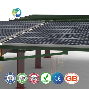 Innovative Commercial Solar Racking System with Durable Monopole Design