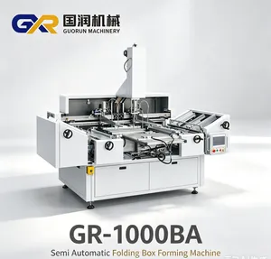 Gr-1000ba Semi Automatic Folding Box Forming Machine with Full Servo Control System