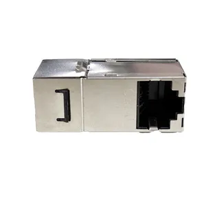 FTP CAT6 90-Degree Shielded RJ45 STP Telecom Coupler Module