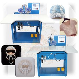 Automatic Rhinestone Machine Double Plate Rhinestones Machine Transfer Ultrasonic Hot Fix Rhinestone Machine for Garment