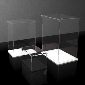 Customized Transparent Acrylic Display Box, Stone Patterned Box, Dessert Table Base, Water Ripple Storage Rack