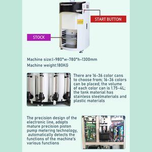 Computerized Paint Color Tinting Machine Dispenser Automatic Paint Mixing Machine Color Making Machine