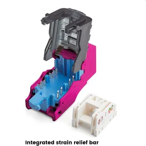 CAT6A UTP RJ45 Ethernet Network Snap in Module Keystone Jack