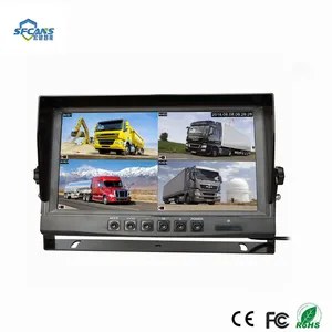 9 Inch 4CH Quad Car Rear View Camera System for Buses Trucks