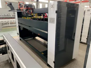 Automatic High Speed Carton Box Folder Stapler Machine
