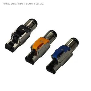 CAT6A/Cat7/Cat8 STP Shielded Modular Plug Toolless Network Module Connector RJ45 FTP Module