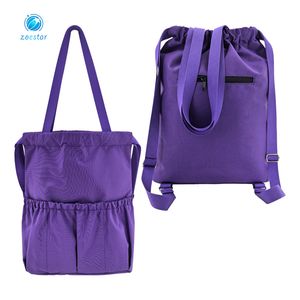 Drawstring Bags Custom Cheap Polyester Drawstring Sports Backpack
