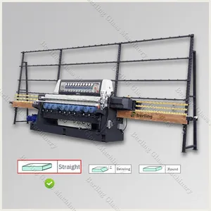 Straight Line Glass Edging Machine for Glass Processing with PLC System