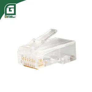 Geteknet OEM ODM RJ45 Slim Connector CAT6 Termination RJ45 Plug for UTP Cat 6 Cable and RJ45 Wall Socket