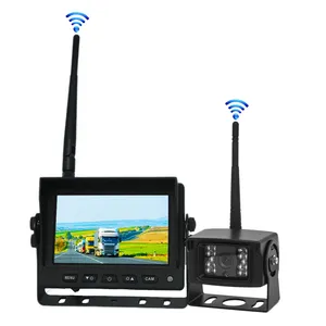 D12-24V 5" Screen Display One Channel Wireless Backup Camera System for Trucks, Cars, Rvs & Trailers