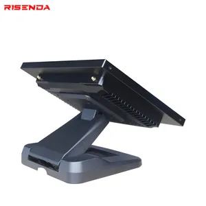 New Design Ultra Slim POS Machine 15" Windows Capacitive Touch Kitchen Display Screen POS System