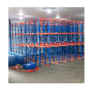 High Density Customizable Stacking Racks & Shelves Steel Warehouse Storage Rack Radio Shuttle Racking System with Two-Way Shuttle Cars